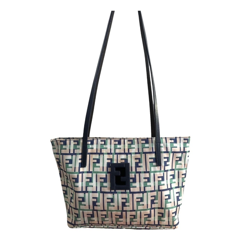 RARE VINTAGE FENDI ZUCCA‎ MULTICOLOR TOTE | Iconic FF Mong Shoulder Bag COA